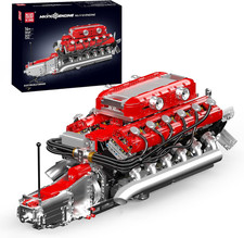 V12 Engine Model Kit That Runs Moc Engineering Model Building Kit With Battery V12 Engine Model Kit That Runs Moc Engineering Model Building Kit With Battery