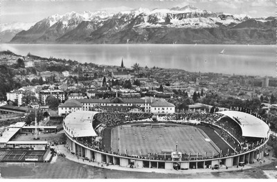 Mikiep17-016 - Switzerland Lausanne The Olympic Stadium And The Alps Of Savoie