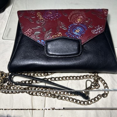 Modo Maric Leather Handbag Floral Design Handmaid