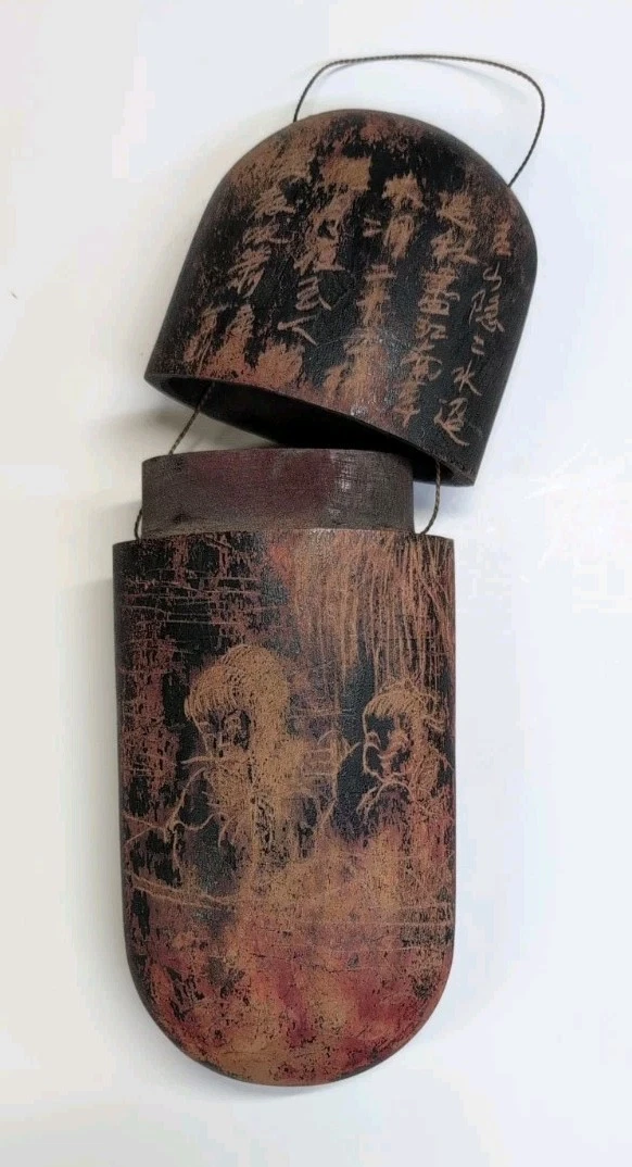 中式木雕在中式古董盒子| eBay