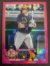 2023 Topps Chrome Brice Turang Pink Refractor RC Rookie #170