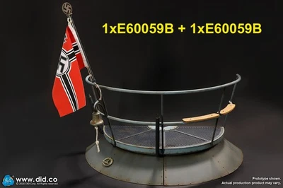 DID CORP E60059 Pack 2 modules Conning Tower Gun Deck U-Boat WWII - 1/6 in Stock - Photo 1/4