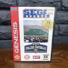 College Football's National Championship Sega Genesis Complete in Box Tested CIB