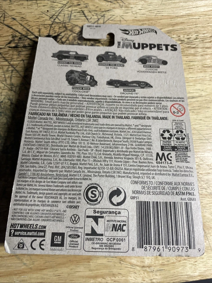 美泰风火轮迪士尼布偶地面 Fx 收藏车全新 — 第 2/2 张图片