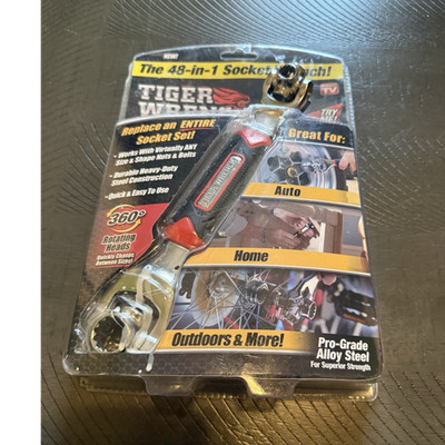 Tiger Wrench 48-in-1 Multi-Socket Wrench 360° Rotating Heads 8-19mm SAE