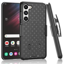 For Samsung Galaxy S24 Plus - Case Belt Clip Holster Swivel Cover Kickstand