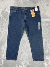 Wrangler Jeans Men's 42x30 Blue Realxed Fit Straight Flex Pants Workwear