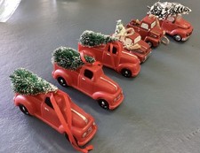 6 pick up truck christmas tree ornaments