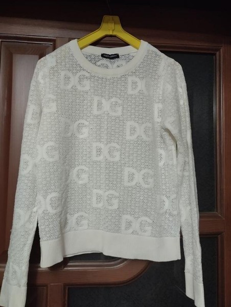 Women Dolce & Gabbana Sweater White Cotton 36 / S