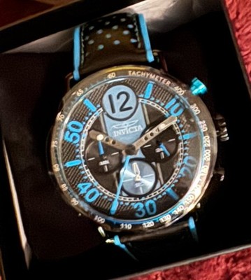 New!   Invicta Racing Vector Men's Chronograph Quartz Watch 44mm Blue Black NIB