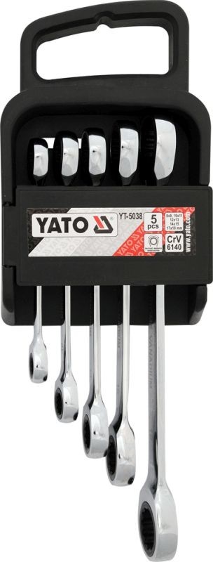 Für YATO YT-5038 set of ring wrenches 5 pcs. with ratchet