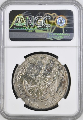 Messico 8 Reales 1868-Ho PR Hermosillo Zecca NGC MS-63! Varietà orizzontale 'o'! PQ - Foto 8 di 10