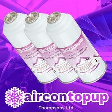 Car Aircon R1234 Air Con Air Conditioning Top Up Refill Regas DIY Gas Can x3