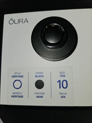 Oura Ring Gen 3 Black Heritage - Size 10
