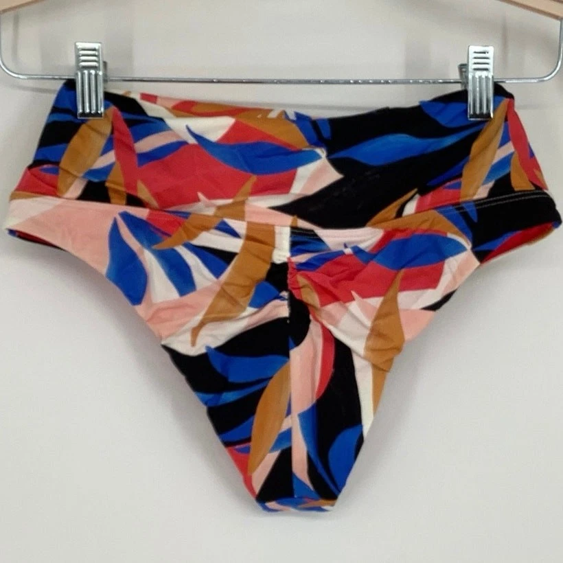 Traje de baño prAna talla pequeña Tropics Aurelia parte inferior de bikini cintura alta P1-19 Foto 3 de 4
