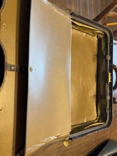Vintage Statler Gladstone Luggage Very Unique Leather With Labels - 第 16/19 張圖片