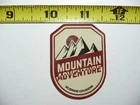 MOUNTAIN ADVENTURE SUN SMALL STICKER DECAL HIKING CAMPING WOODS GEAR PARK