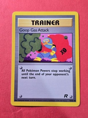2000 Pokemon Team Rocket Unlimited #78 Goop Gas Attack, C, NF/H, cds2