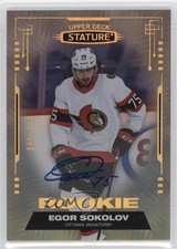 2021-22 Upper Deck Stature Rookies Auto 165/199 Egor Sokolov #128 Auto 0i5