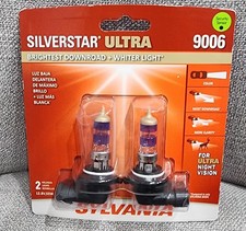 9006 Sylvania Silverstar Ultra Headlight Bulbs 2 Pack Set Bright New Genuine Nip