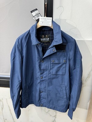 BARBOUR WORKERS JACKE BAUMWOLLE GEFÄRBT CAPO Steve McQueen Icon Blue M