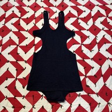 Vintage 1930s Montgomery Ward Navy Blue Swimsuit NRA Label As Is Holes