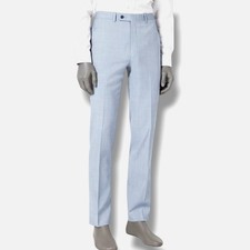 Calvin Klein Men's Blue Slim-Fit Wool-Blend Stretch Suit Pants Size 40W x 30L