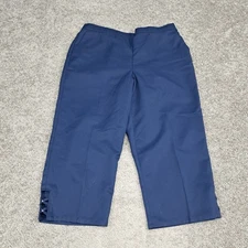 Alfred Dunner Women's Capri Pans Blue 12
