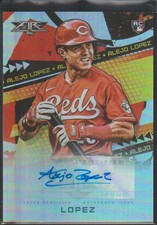 2022 Topps Alejo Lopez Reds Autograph Rookie Baseball Card. rookie card picture