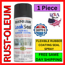 Leak Seal Spray Black Liquid Rubber Sealant Coating 12oz NEW Flexible Watertight