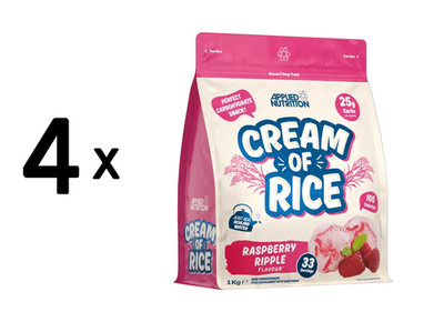 4 x Applied Nutrition Cream of Rice (1000g) Raspberry Ripple (11,00 EUR/kg)