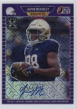 2021 Leaf Pro Set Metal 1989 Purple Mojo /25 Javon McKinley #PA-JMK Auto 10k8