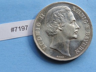 Taler Bayern 1871 Siegestaler Silber 18 54 Gramm Original SS VZ