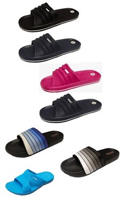 Herren Damen Badelatschen Badepantoletten Badeschuhe Strand Wellness  Gr. 36-46