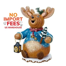 Hubrig Volkskunst Reindeer Smoker Incense Burner 5.5" Made in Germany