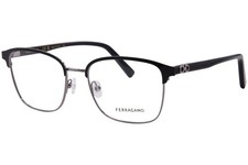 Salvatore Ferragamo SF2225 038 Eyeglasses Men's Ruthenium/Black Full Rim 53mm