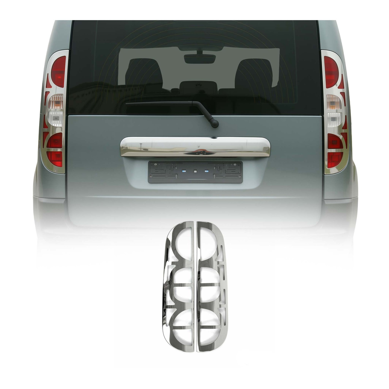 Cadre de feu stop pour Fiat Doblo 2006-2010 en acier pour vos trajets quotidiens