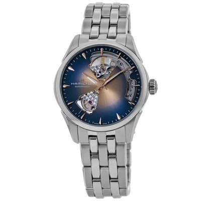 New Hamilton Jazzmaster Open Heart Automatic Champagne Women's Watch H32215101