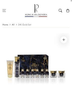 Predire Paris 24k Gold Flawless Facial Resplendent Set. New, sealed box.