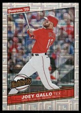 2020 Donruss Highlights Vector #2 Joey Gallo - BB
