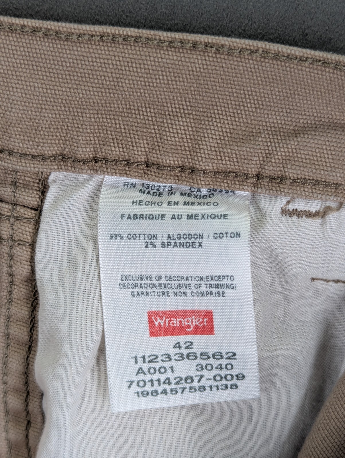 Wrangler Carpenter Shorts Size 42 Lightweight Canvas Cotton Stretch Multi Pocket image 9
