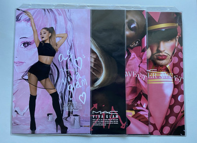 Rare MAC Cosmetics 8.5''X14'' Promo Posters(4)  ARIANA GRANDE/VIVA GLAM/NUTCRACKER