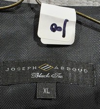 Joseph Abboud Size XL Tuxedo Formal Vest Pink Black Tie Full Back Prom Wedding