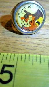 Vintage witchipoo Cartoon metal ring HR Pufnstuf