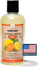 CLARK'S Cutting Board Oil - Food Grade Mineral Oil for Cutting Board - 12Oz