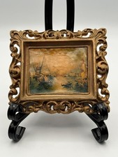 Vintage Ornate Gold Gilt Frame Classic Illustration Art Print 5x6 Wall Decor