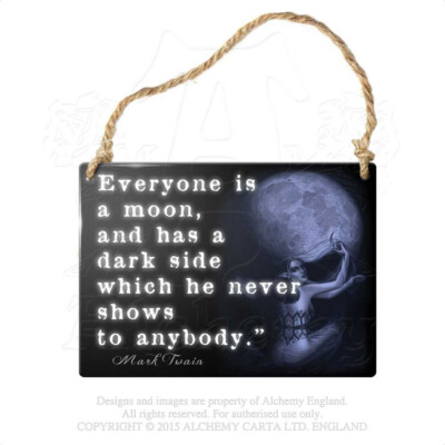 Plättchen Ornament Zum Aufhängen Alchemy Gothic ALHS7 Everyone Is A Moon 