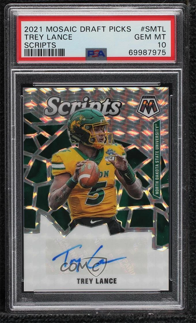 Trey Lance Panini Mosaic Draft Picks Scripts #SMTL Base