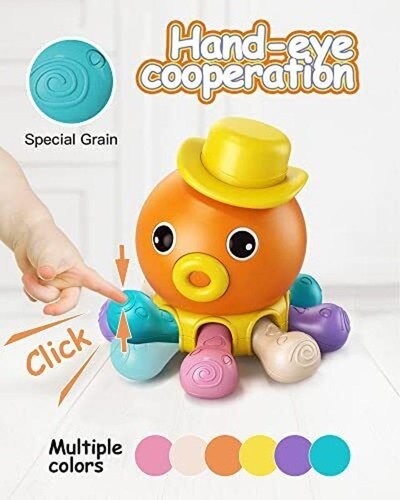 Babyspielzeug 6 bis 12 Monate Sensory Montessori Spielzeug für 1 Jahr alt 3 in 1 - Bild 5 von 8