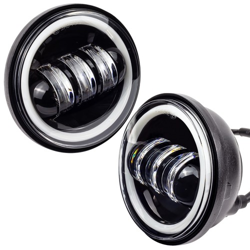 Eagle Lights 7" Black Gen 2 LED Headlight Spot Light Kit 14-23 Harley Road King - Picture 9 of 15